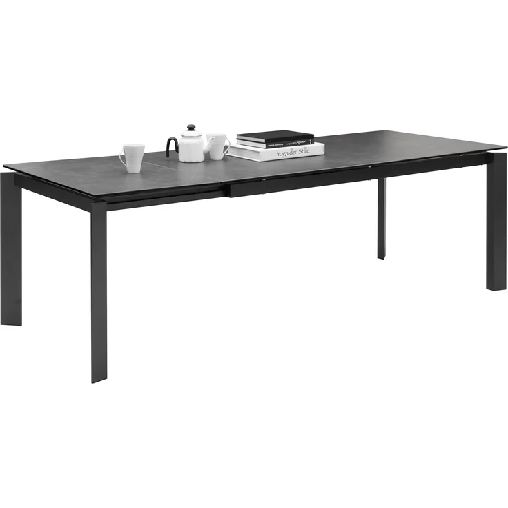 Esstisch >Paul< ausziehbar bis 240cm, anthrazit, Keramik - 180(240)x76x95cm (BxHxT) – Bild 2