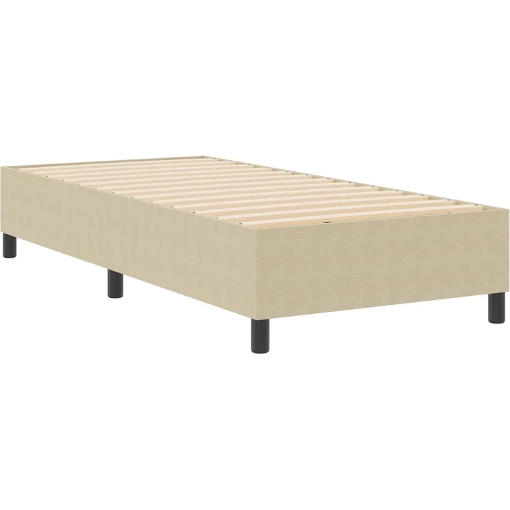 vidaXL Plattformbettgestell Grau-Grün 100 x 200 cm Cordstoff 3337396 – Bild 2