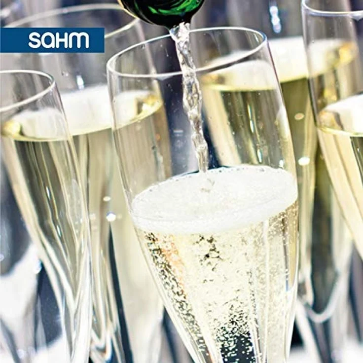 SAHM Sektglas Sektgläser Set 6 teilig- 220ml Sektglas - Prosecco Gläser, Edles Glas, 100% recyclebar – Bild 5