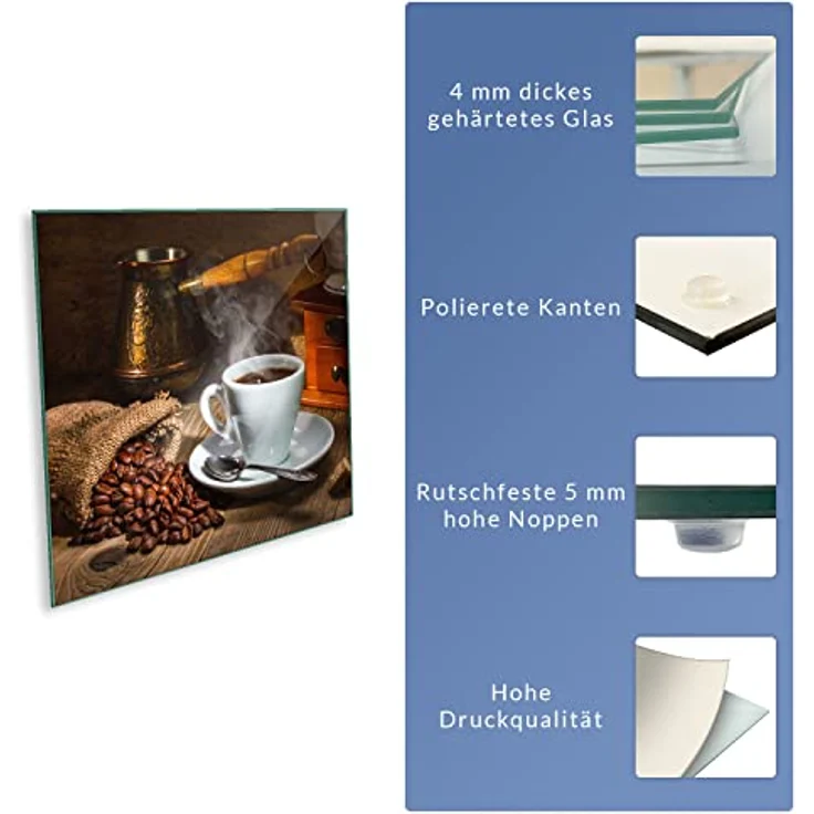 Decorwelt Herd-Abdeckplatte Herdabdeckplatte Abdeckung Ceranfeld Abdeckplatte Kaffee Schneidebrett, (1 Teilig, 1 tlg), für alle Herdarten excl. Gasherde – Bild 9