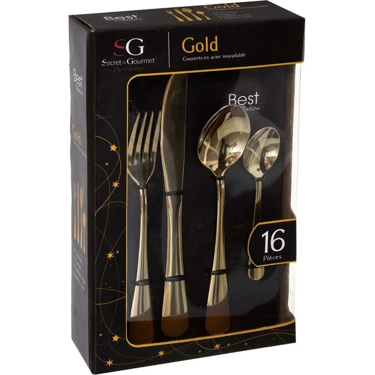 Besteck 16tlg. GOLD – Bild 2