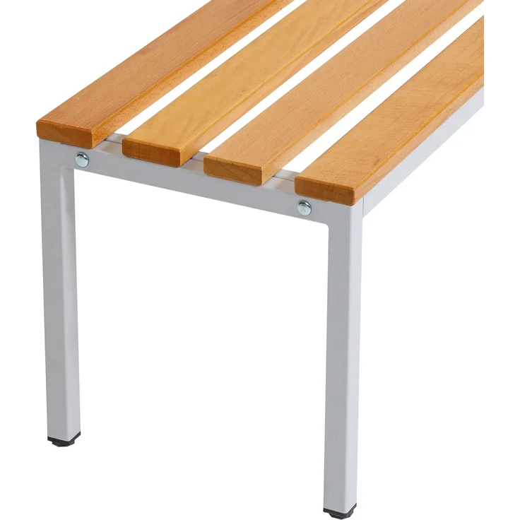 furni24 Sitzbank für Umkleideräume BxHxT: 150 x 42 x 40 cm, Umkleidesitzbank, Umkleidebank, Garderobenbank, Sportbank, Bank mit Echtholz für Fitnessstudio – Bild 10