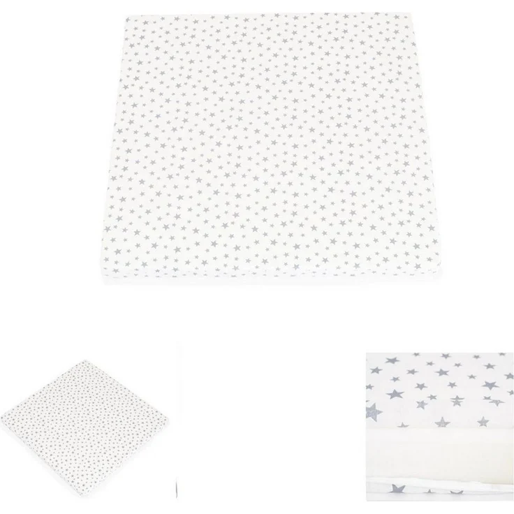Moni Laufgittermatratze Comfort 88 x 88 x 5 cm, Babybettmatratze, Bezug waschbar weiß – Bild 1