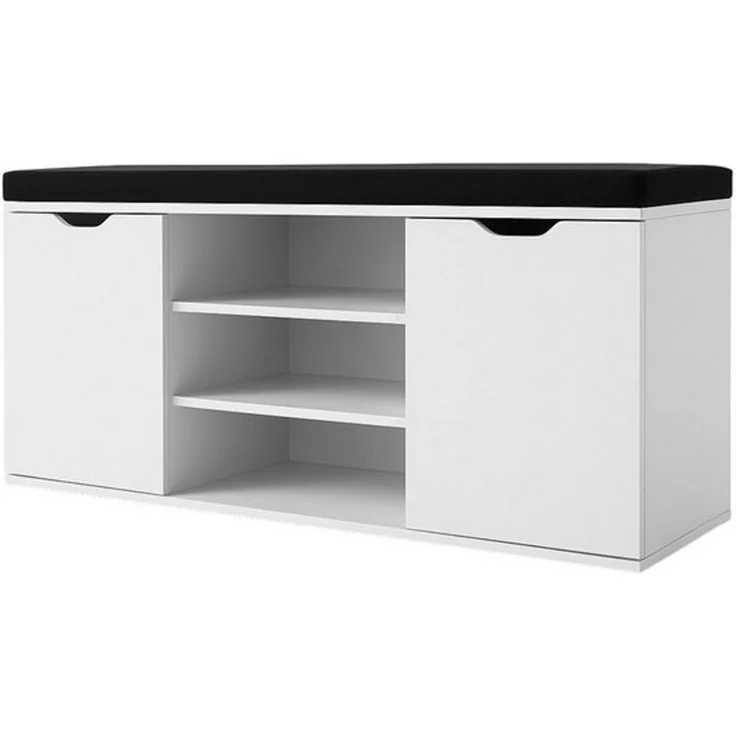 BOXIMO Schuhschrank Schuhschrank mit Sitzfläche PORTA, 103 x 30 x 46 cm (Schuhschrank PORTA mit Sitzbank) – Bild 4