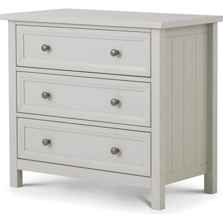 Julian Bowen Maine Kommode mit 3 Schubladen, taubengrau