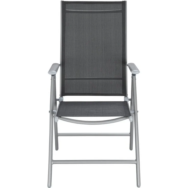 MERXX Balkonset Lima, (3-tlg, 2x Klappsessel, 1x Ausziehtisch 65(130)x65 cm), pulverbeschichtetes Aluminium, aus 100% Polyester, für 2 Personen – Bild 3