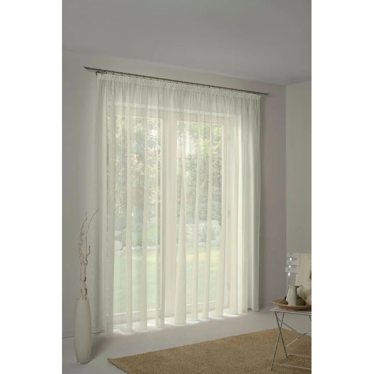 Wirth Vorhang Bettina (1 St), Faltenband, halbtransparent, Store – Bild 5