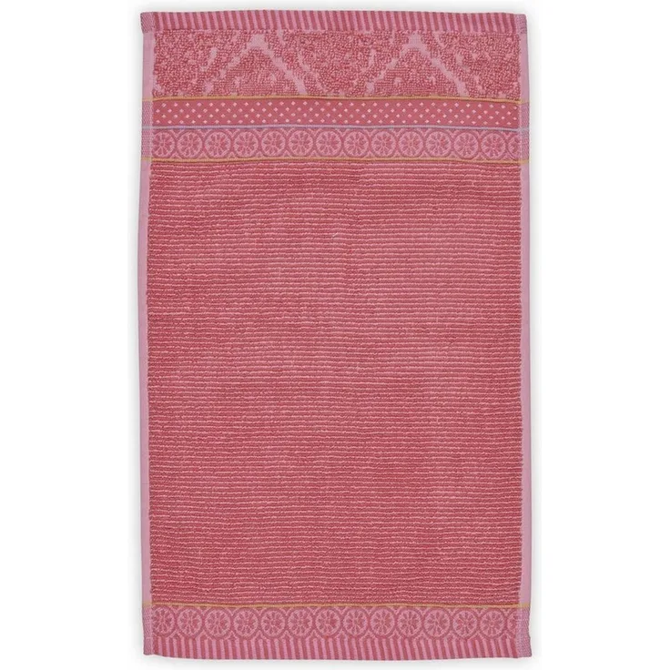 PiP Studio Gästehandtuch Soft Zellige_Coral_UV_UV_30x50 1 Gästehandtuch 30x50 cm, Frottier (1-St), Gästetuch Gästehandtuch