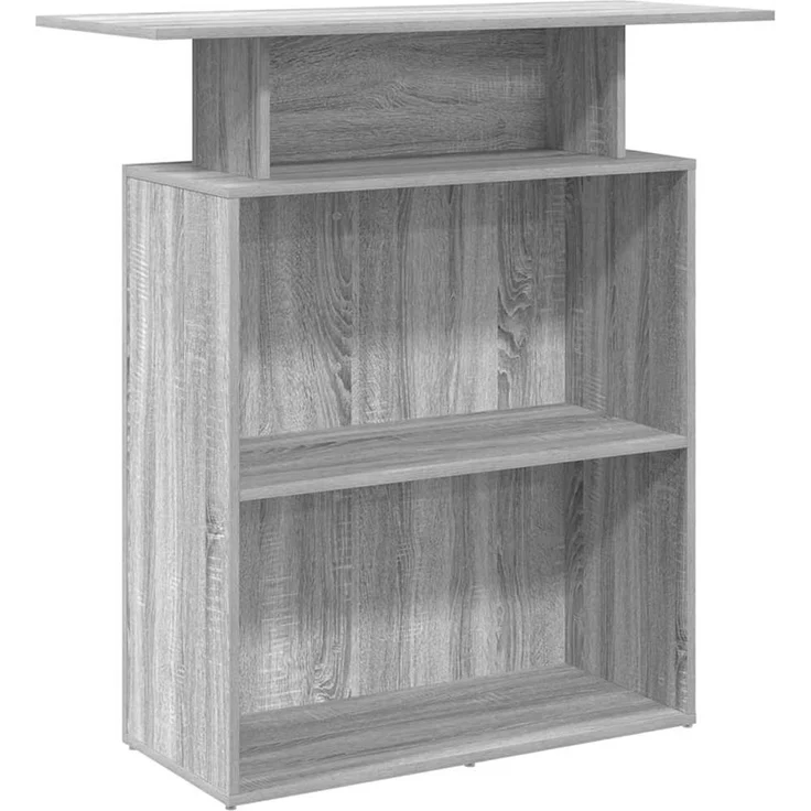 vidaXL Empfangstheke Grau Sonoma 100x40x104 cm Holzwerkstoff 859056 – Bild 1