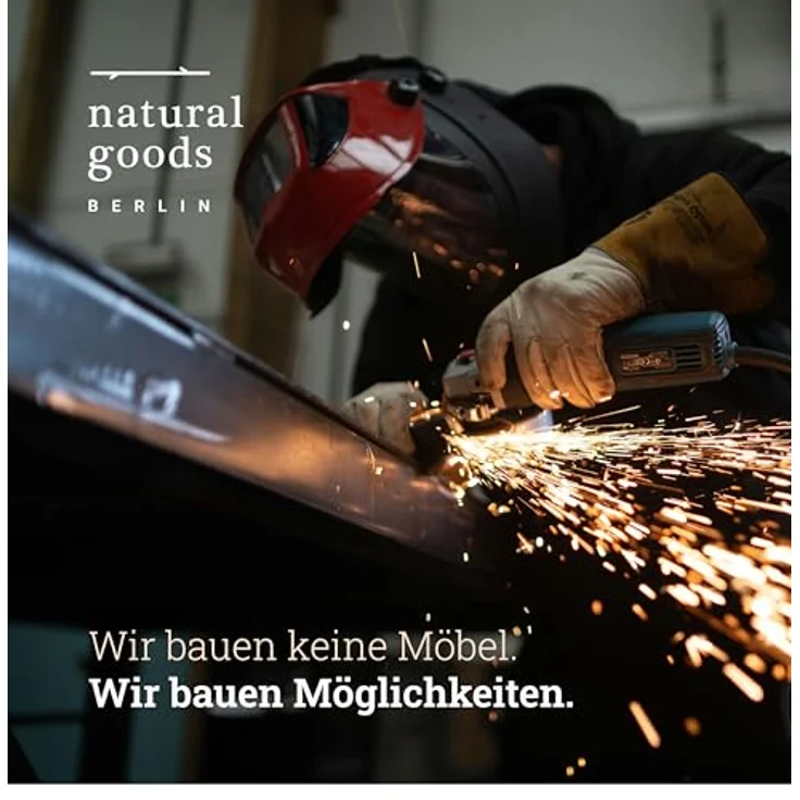 Natural Goods Berlin Wandgarderobe Kleiderstange RECHTECK (Einzel, 1 St), Kleiderständer, Garderobenhalter, Wandhalterung, Kleiderstange – Bild 11