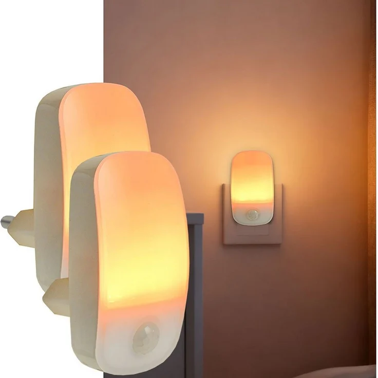 shop'n smile ideoon LED Steckdosenleuchte LED Nachtlicht Stecker mit Bewegungsmelder & Dämmerungssensor, 11 Lm Warmweiss, für Flur, Treppe & Kinderzimmer – Bild 1