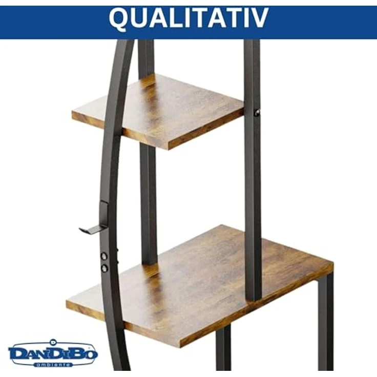 DanDiBo Blumenregal indoor 160 cm Hoch Metall Schwarz Rund 96644 Blumentreppe Groß Halbrund Pflanzenständer Modern Design – Bild 6