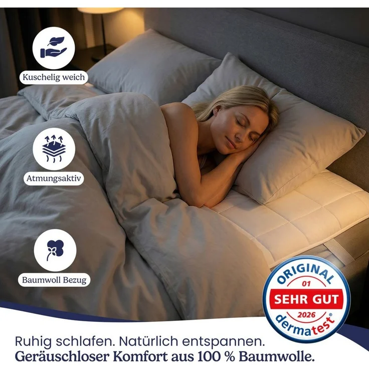 Matratzenschoner Matratzenschoner mit Baumwolle - bei 60°C waschbar Gentle North – Bild 4