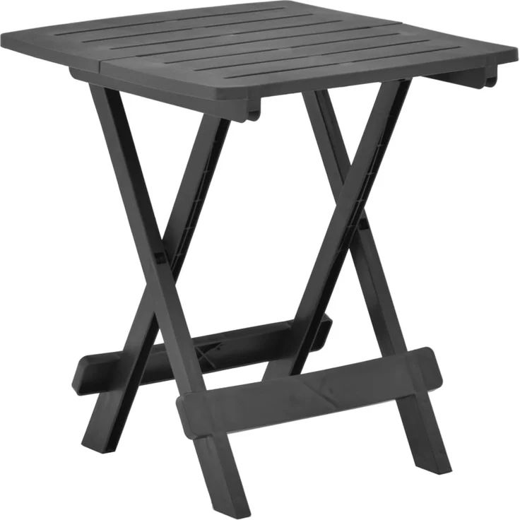 Gartentisch Klappbar, Balkontisch Anthrazit 45 x 43 x 50 cm Kunststoff – Bild 1