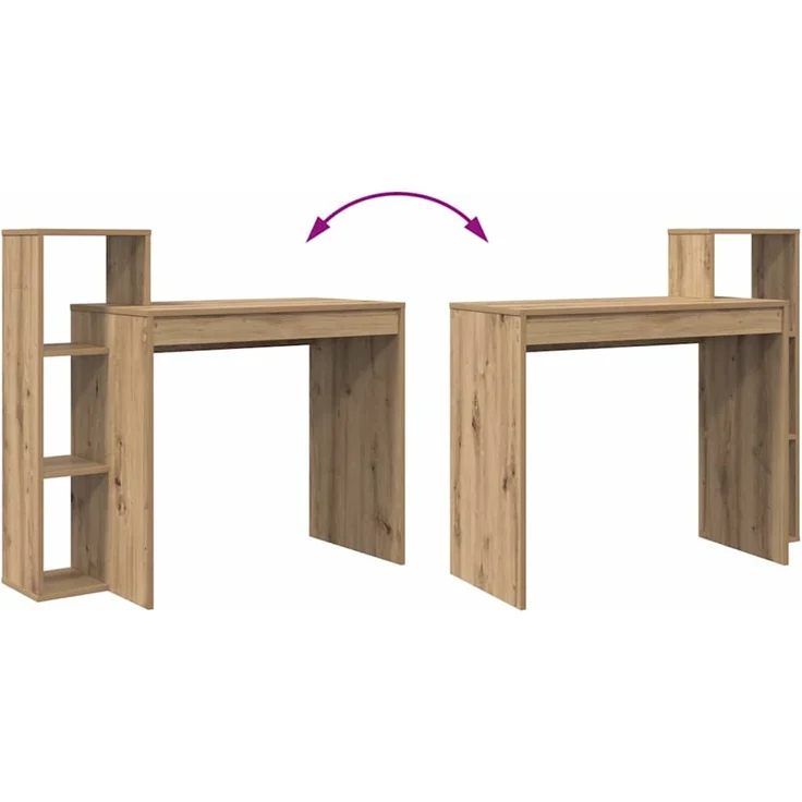 vidaXL Schreibtisch Artisan-Eiche 100 x 40 x 90 cm Holzwerkstoff 869321 – Bild 8