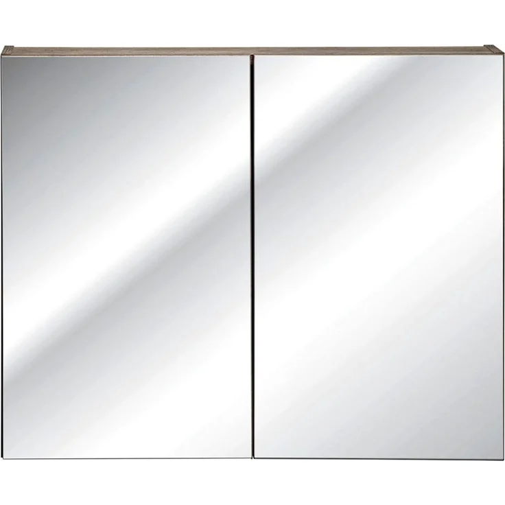 Spiegelschrank 80 cm mit LED-Beluchtung und 2 Türen PUEBLA-56 in Vintage Eiche – Bild 5