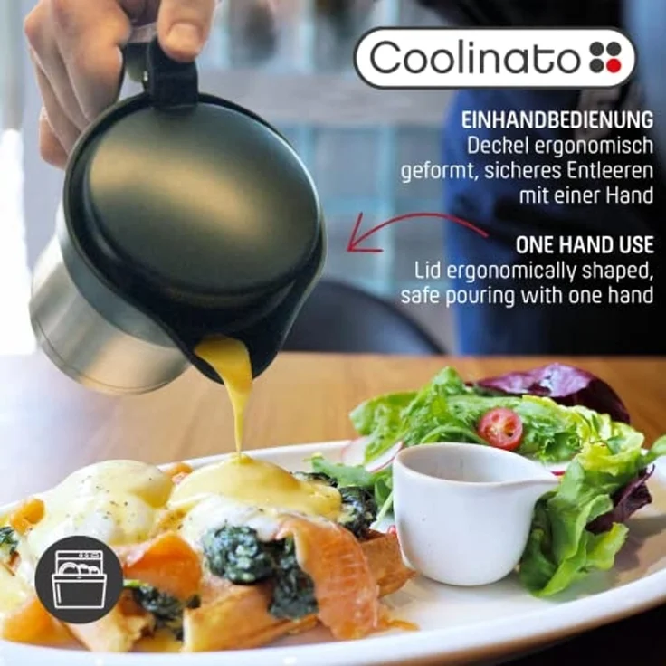 Coolinato Sauciere Coolinato Thermo Sauciere 400ml, edelstahl – Bild 3