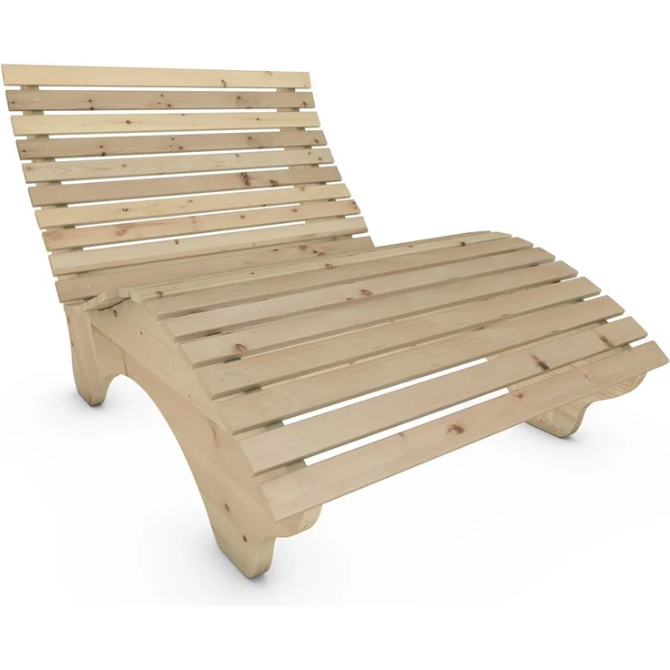 Relaxliege "Ruhe-Vroni" (Zirbe) 2-teilig stehend Breite 120 cm – Bild 7