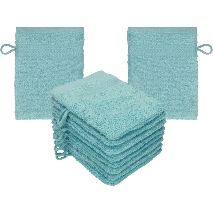 Betz Waschhandschuh 10-tlg. PREMIUM Größe 16 cmx21 cm, Baumwolle (Set, 10-St), 100% baumwolle – Bild 2