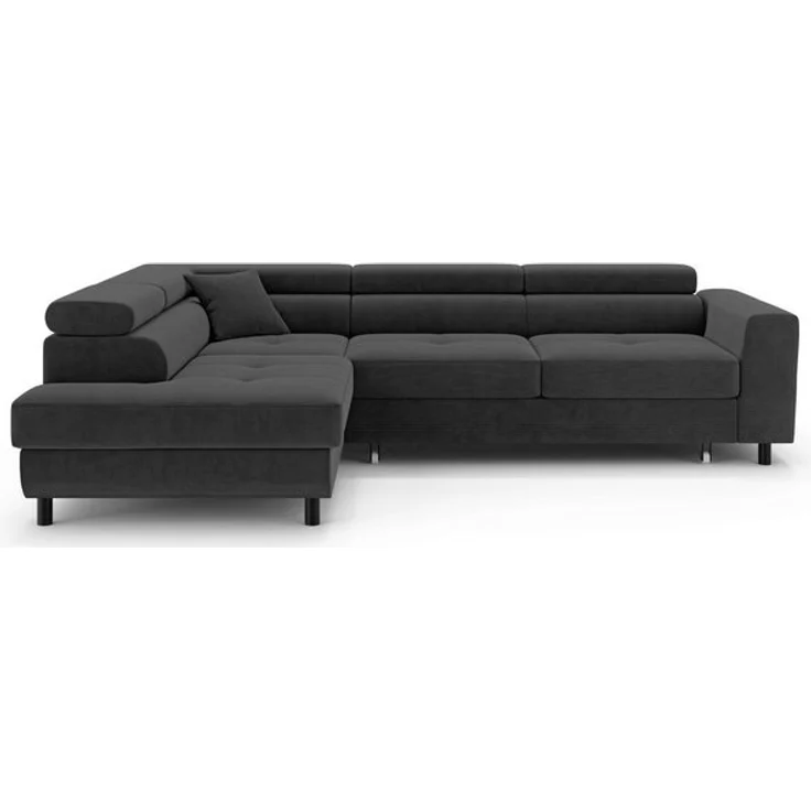 OTTO home Ecksofa AADEN Schlafsofa 254 cm - OTTO. Verlässliche Qualität, mit Bettfunktion, Bettkasten, Kopfstützen, rechts/links bestellbar – Bild 4