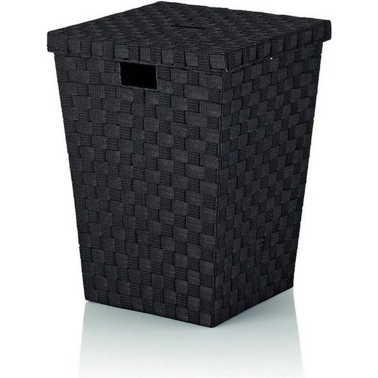 Kela Wäschebox Schwarz ca. 40x40x52 cm