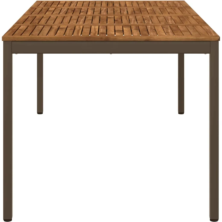 vidaXL Gartentisch NAARDEN Natur und Kaffee 196 x 100,5 x 75 cm 3394421 – Bild 4