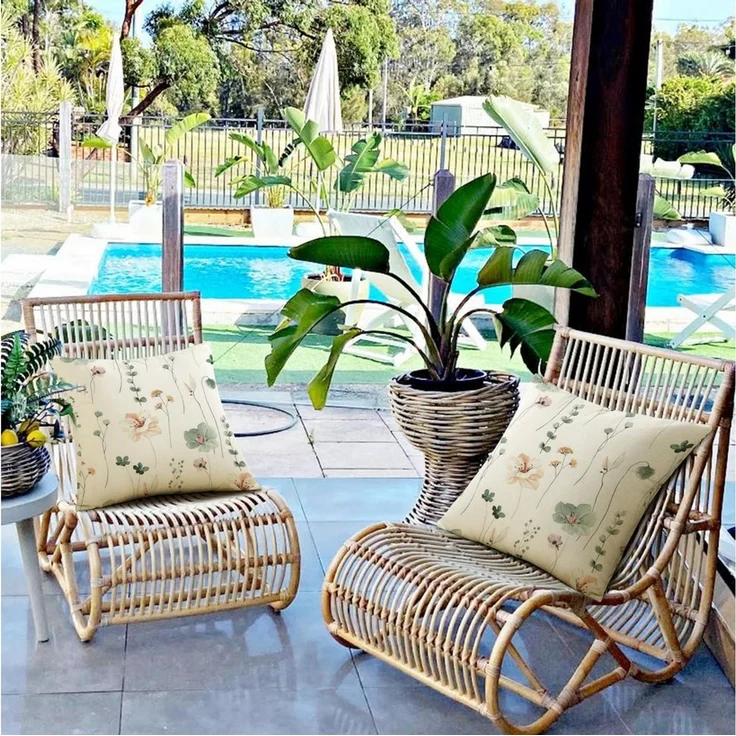 Agger Kissenbezug Outdoor Kissen Dekorative Dekokissen Leinen Sofakissen, (1 Stück), Kissenbezüge,für Sofa Schlafzimmer Wohnzimmer – Bild 3
