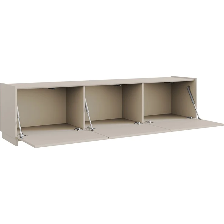 Selsey 'Magro' – TV-Lowboard hängend oder stehend 2-türig, Kaschmirgrau, 180 cm – Bild 4