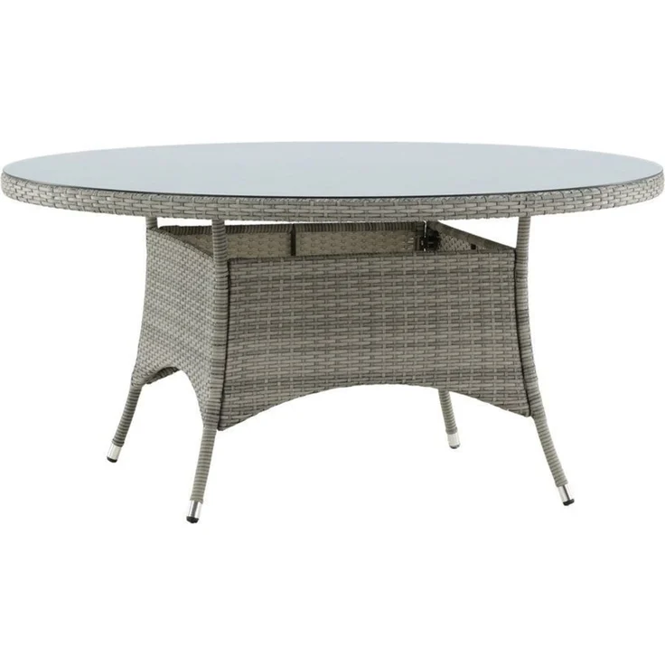 Luxusbetten24 Gartentisch Eluno, mit einem Untergestell aus strapazierfähigem Kunst-Rattan – Bild 3