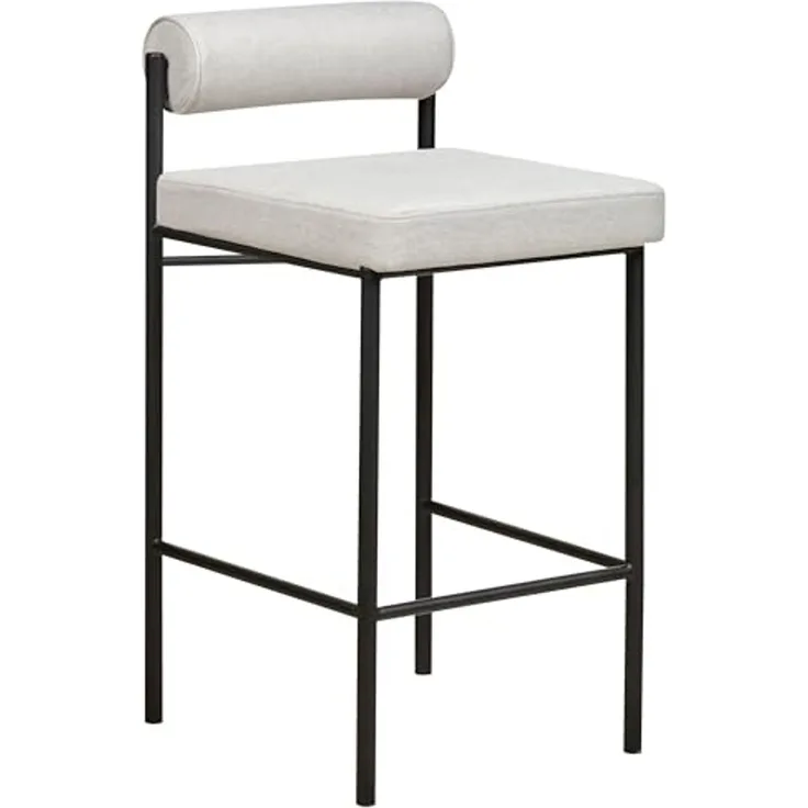 Set mit 2 Barstühlen AMAYA Hellgrau