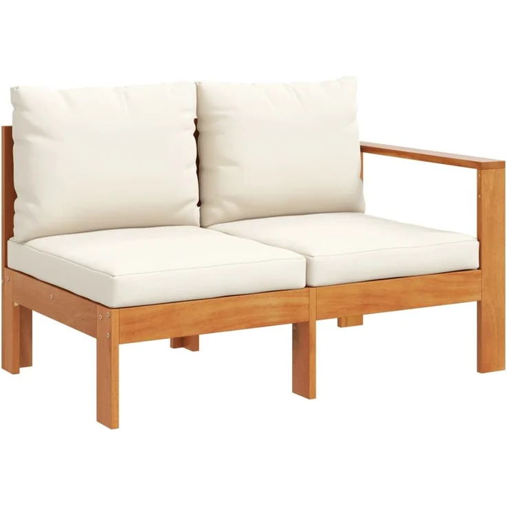 vidaXL Gartensofa mit 1 Armlehne 2-Sitzer Massivholz Akazie 367624 – Bild 1