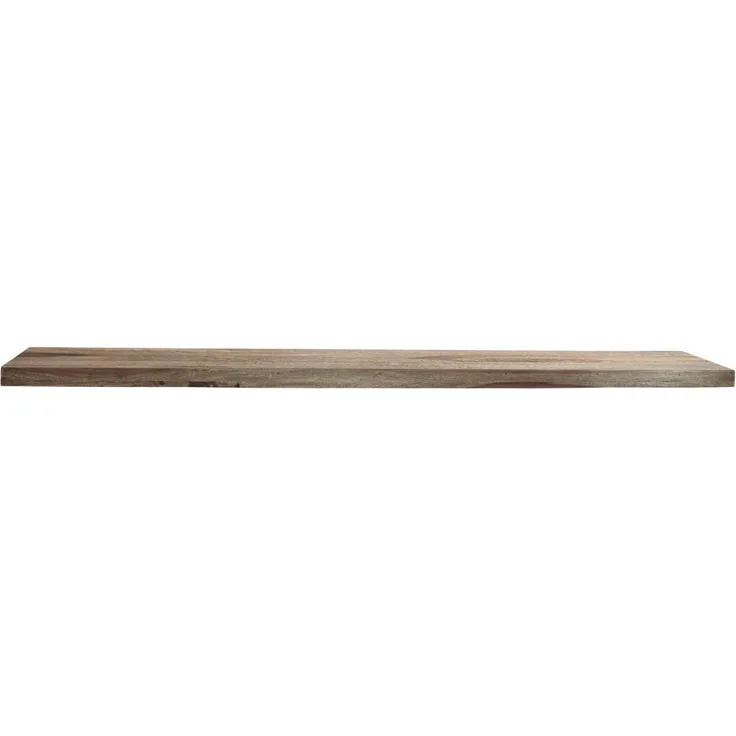 Wandregal Sheesham 160x25x4 grau geölt NATURE GREY #061