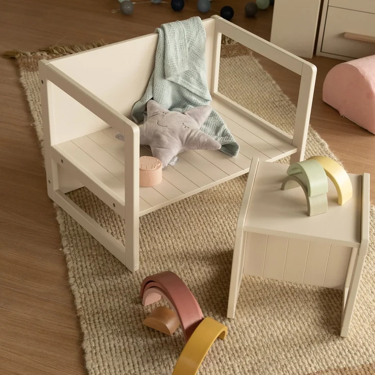roba Sitzbank im Landhausstil - 2 Sitzhöhen oder als Kindertisch verwendbar - Cashmere – Bild 12