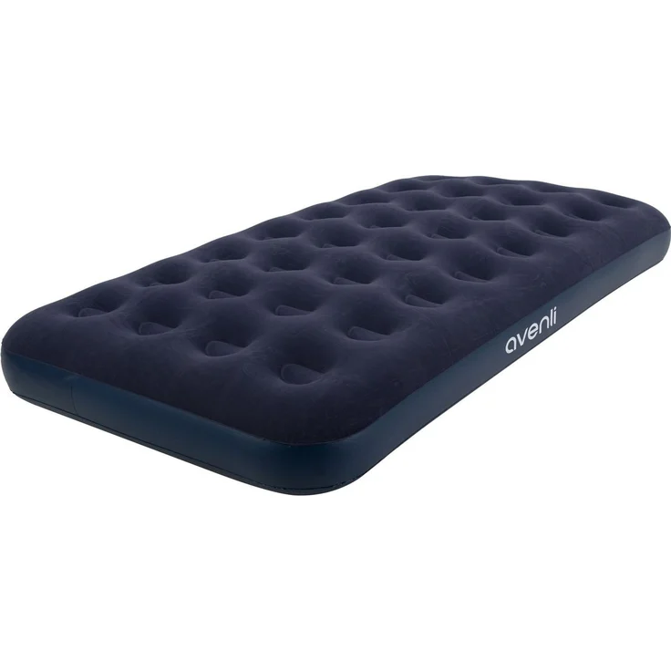 Avenli Luftmatratze Luftbett Camping für 1 Person blau 191x99x22cm Twin-Size, (aufblasbar Ideal als Reisebett oder Isomatte, für Indoor und Outdoor mit beflockter Oberfläche), Campingmatratze ohne Pumpe – Bild 1