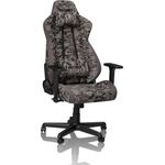 NITRO CONCEPTS S300 Gamingstuhl - Ergonomischer Bürostuhl Schreibtischstuhl Chefsessel Bürostuhl Pc Stuhl Gaming Sessel Stoffbezug Belastbarkeit 135 Kilogramm - Urban Camo