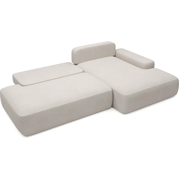 Vente-unique - DAVISO - Schlafsofa - Plastik - Kunststoff (PVC) - Beige - 276 x 164 x 87 cm – Bild 5