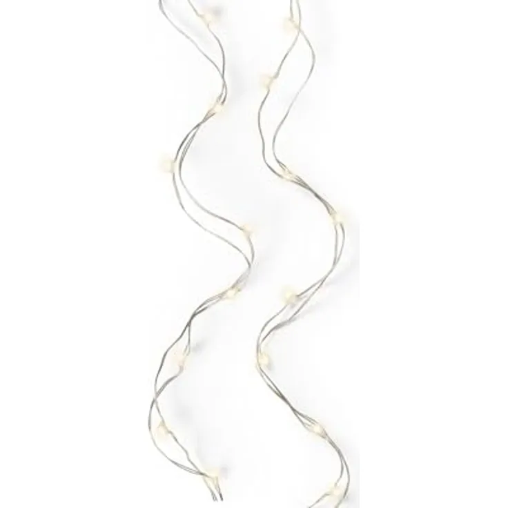 Kaemingk Micro LED Strangbeleuchtung Lichterkette mit 40 Lichter warmweiß