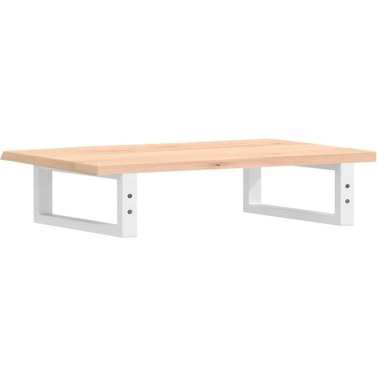 vidaXL Waschtischplatte mit Halterung Stahl und Massivholz Eiche 3302540 – Bild 6