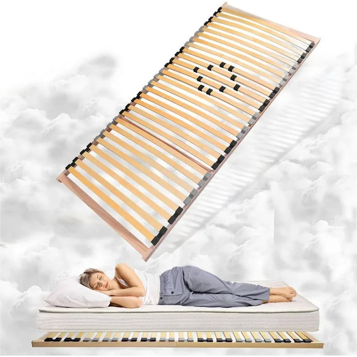 Coemo BASIC Lattenrost 70x140 cm starr nicht verstellbar 18 Leisten zur Selbstmontage