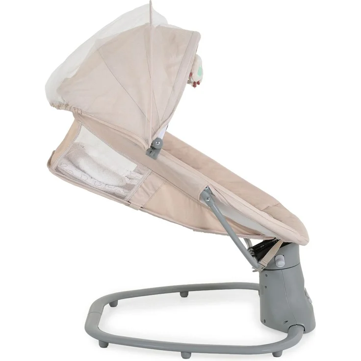 Moni Babywippe Axel 3 in 1 Schaukelfunktion Stubenwagen, Fernbedienung, Melodien, beige – Bild 3