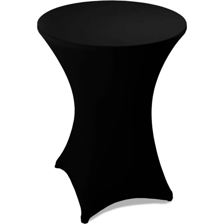 Stehtischhusse Stretch Stehtisch Ø 70 cm Tisch Husse Bistrotisch Schwarz