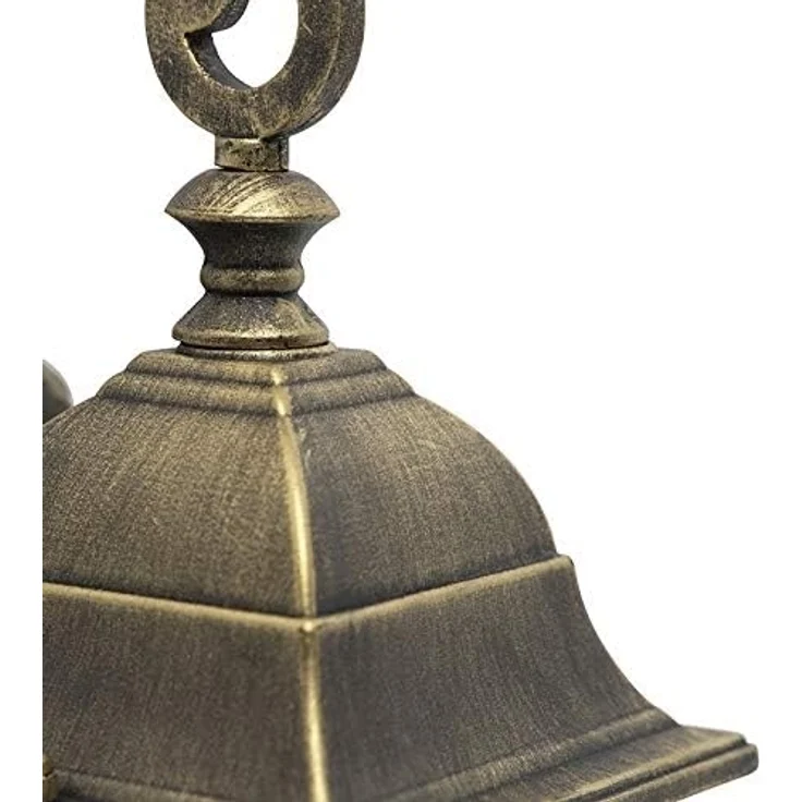 Qazqa Außen-Wandleuchte London, ohne Leuchtmittel, E27, Bronze, Landhaus, Aluminium, 1-flammig – Bild 4