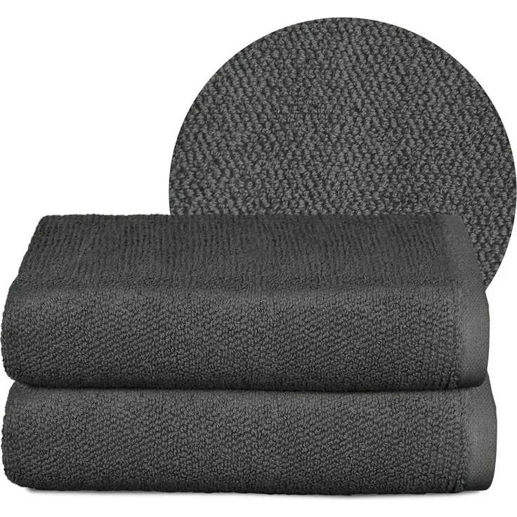 Beautex Handtuch Set Handtuch Set, Made in Europe, Frottier, (Multischlaufen-Optik, Frottier Premium Set aus 100% Baumwolle 550g/m) – Bild 1