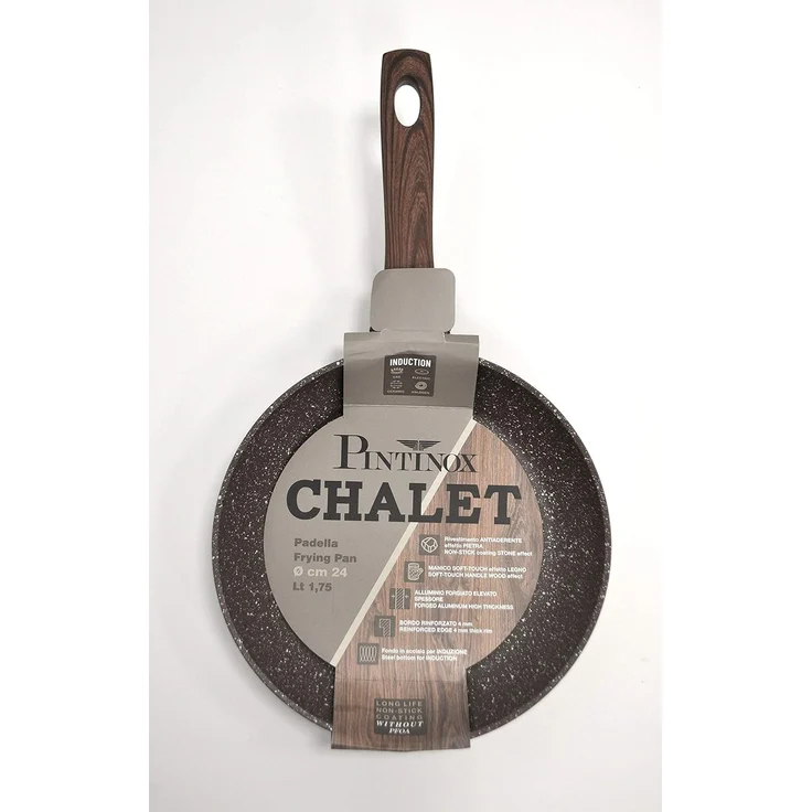 PINTINOX Bratpfanne Chalet, Aluminium, Stein-Optik, Induktionsgeeignet – Bild 5