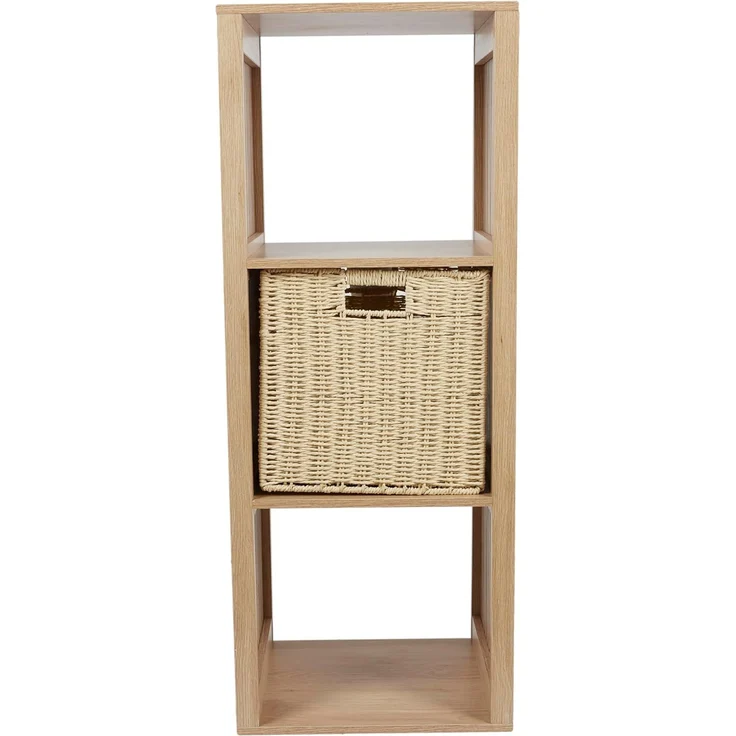 HOME DECO FACTORY - HD0242 – Modularer Ordner, 3 Fächer, 38,5 x 99 x 32 cm, Braun – Bild 7