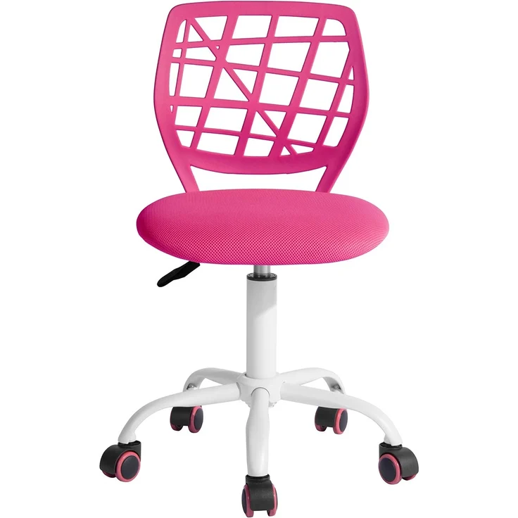 FurnitureR Schreibtischstuhl, ergonomischer Drehstuhl ohne Armlehnen, höhenverstellbarer Bürostuhl mit Rollen, komfortabler Arbeitsstuhl für Home Office, Schlafzimmer und Arbeitszimmer