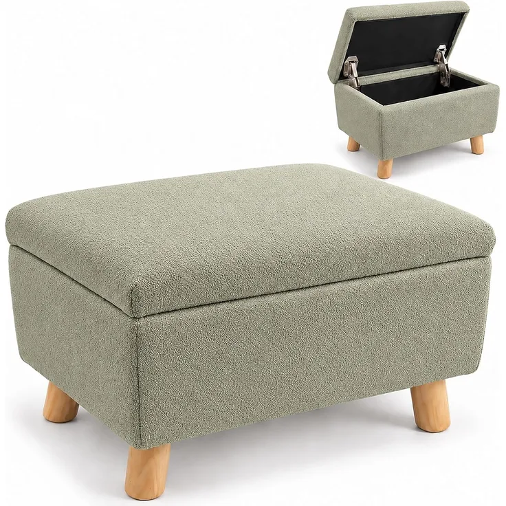 Relaxdays Fußhocker mit Stauraum