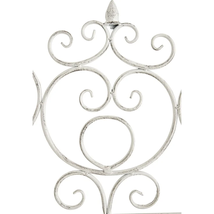Rankgitter HEIKE 2er Set - 85,5x2x170cm, Metall, Antik-Weiß | Rankhilfe Kletterpflanzen Gartendekoration – Bild 5