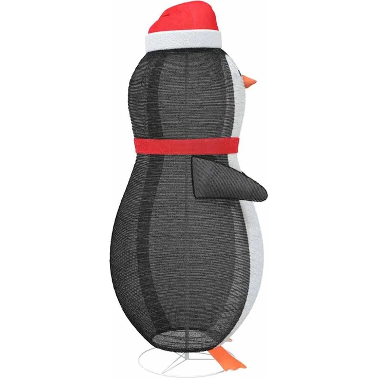 vidaXL Schnee-Pinguin Figur Warmweiß 78 x 178 cm Stoff 600 LEDs 42018966 – Bild 7