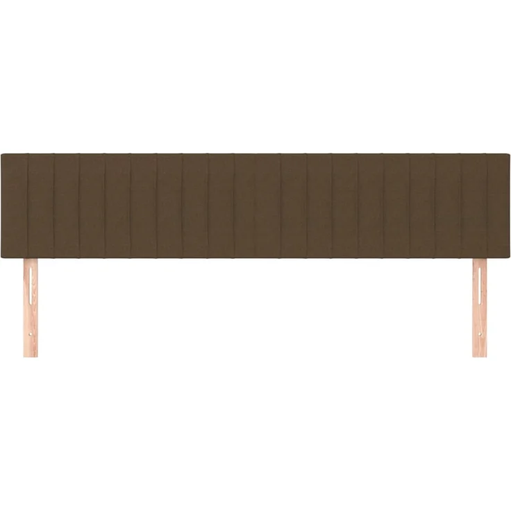 vidaXL Kopfteile 2 Stk. Dunkelbraun 90x5x78/88 cm Stoff 346273 – Bild 3